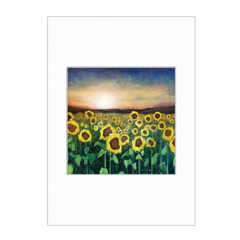 Sunflowers at Sunset Mini Print A4